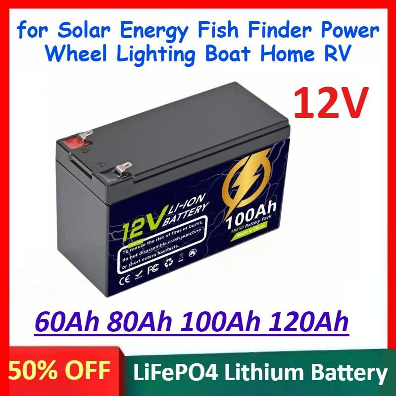 Renewable Energy House - Akumulator litowo-żelazowo-fosforanowy (LiFePO4) 12V 60Ah 80Ah