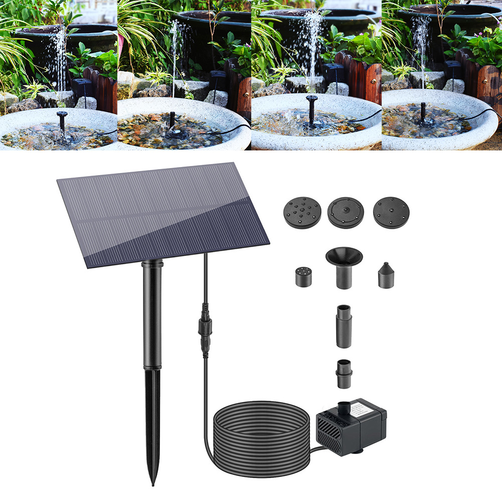 Solar Pool Pump Kit - Fontanna wodna 5W 5V Dekoracja ogrodowa