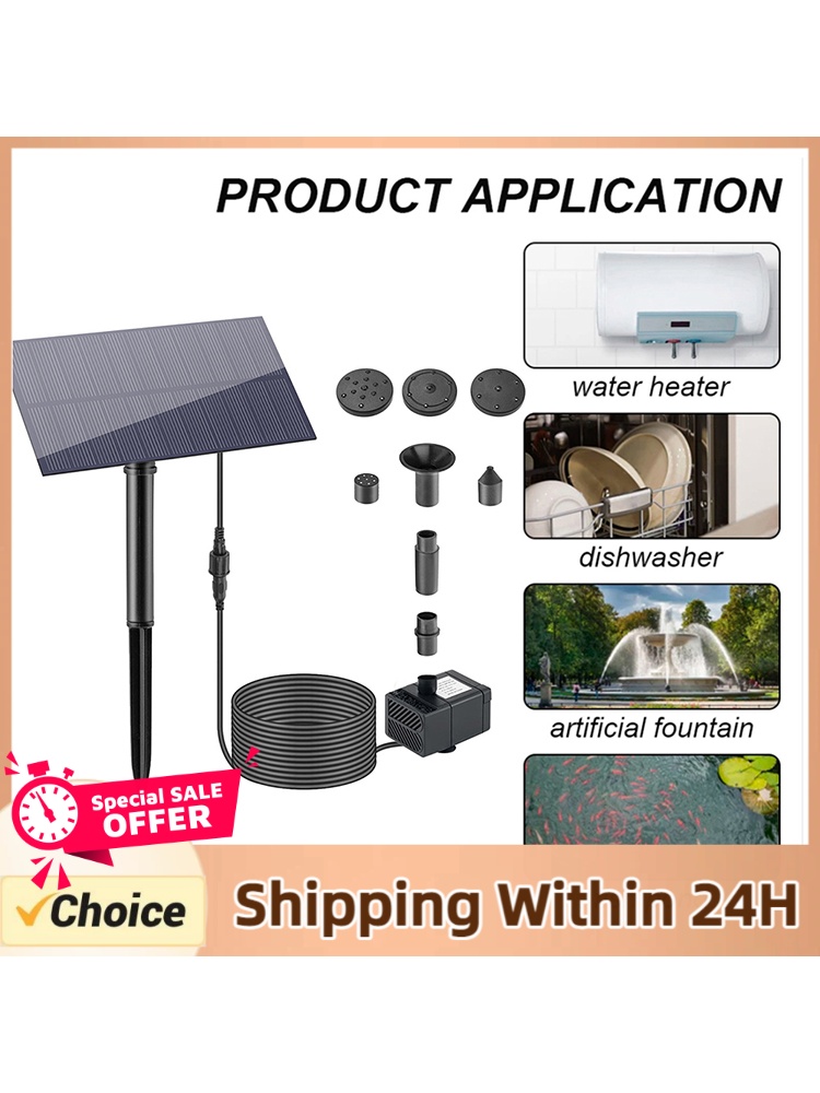 Zraszacz wodny 5W 1.5V do deko – Solar Pool Pump Kit recenzja i cena
