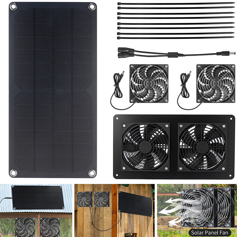 100W Panel słoneczny wentylato – Renewable Energy House recenzja i cena